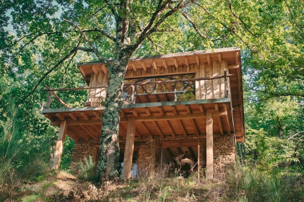 Lake House I // Alauzet Ecolodge + Nature Spa Castelnau-de-Mandailles Exterior foto